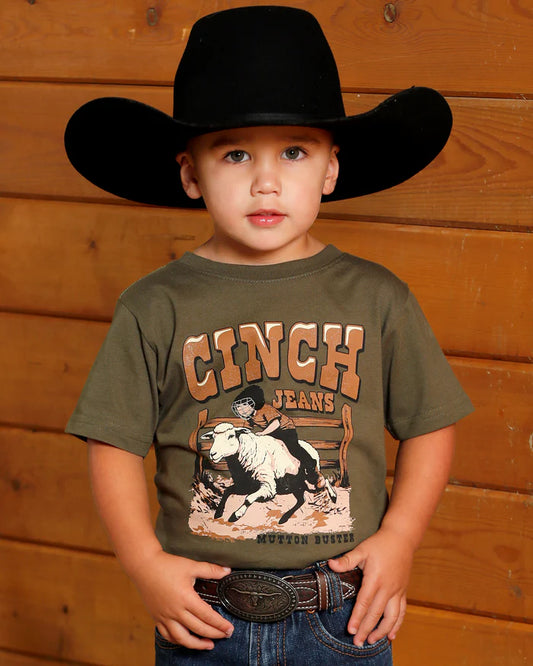 Cinch Infant Boys Tee Shirt - MTT7672064 - Olive