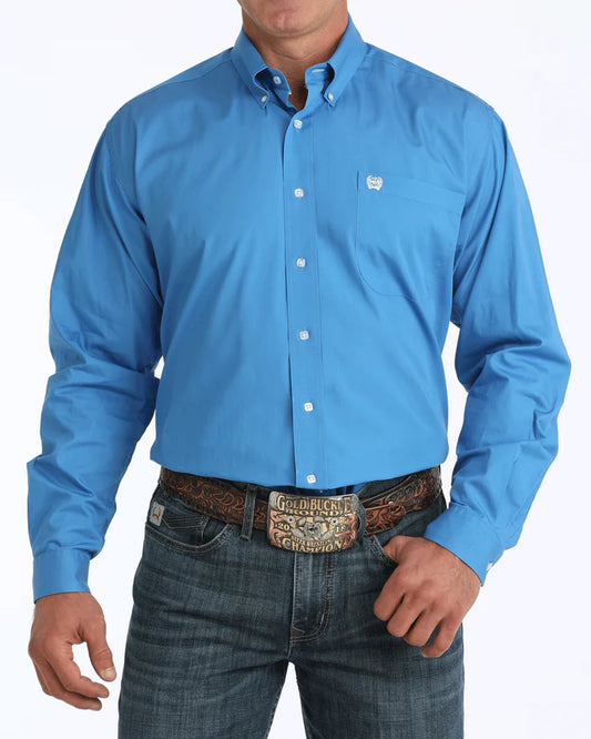 Cinch Mens Blue Solid Shirt - Size 3XL