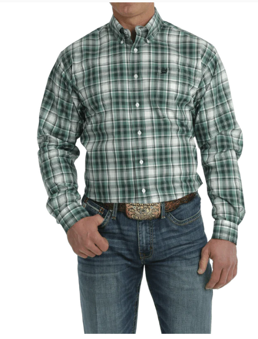 Cinch Mens Classic Fit Plaid L/S Shirt - MTW1105705