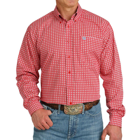 Cinch Mens Geometric Print L/S Shirt - MTW1105768