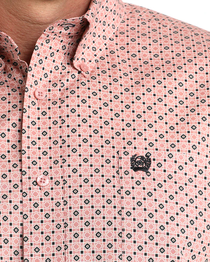 Cinch Mens Classic Fit L/S Shirt - MTW1106014 - Pink