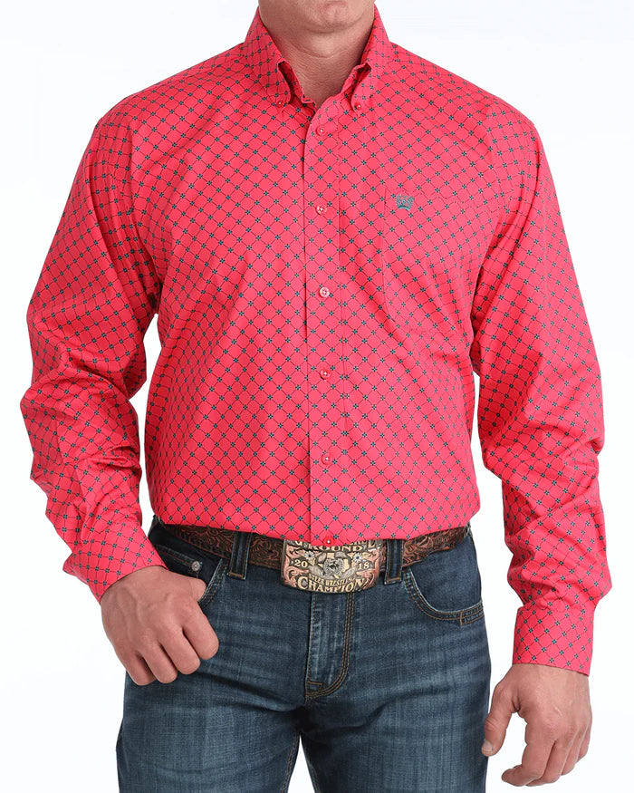 Cinch Mens Classic Fit Button Down L/S Shirt - MTW1106046