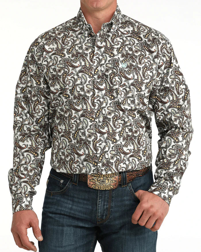 Cinch Mens Classic Fit Button Down L/S Shirt - MTW1106059