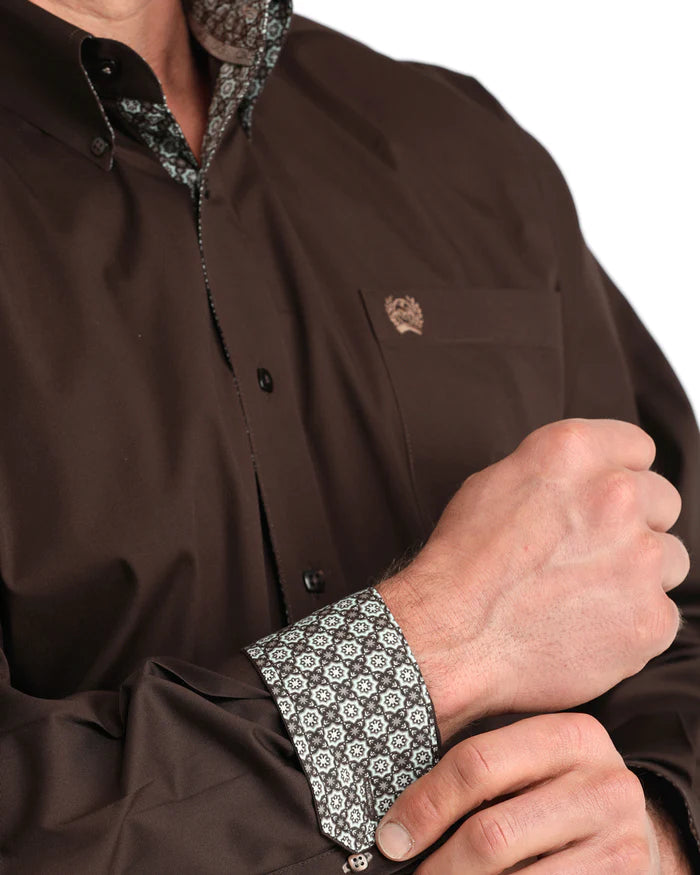 Cinch Mens Stretch Classic Fit Button Down L/S Shirt - MTW1106065