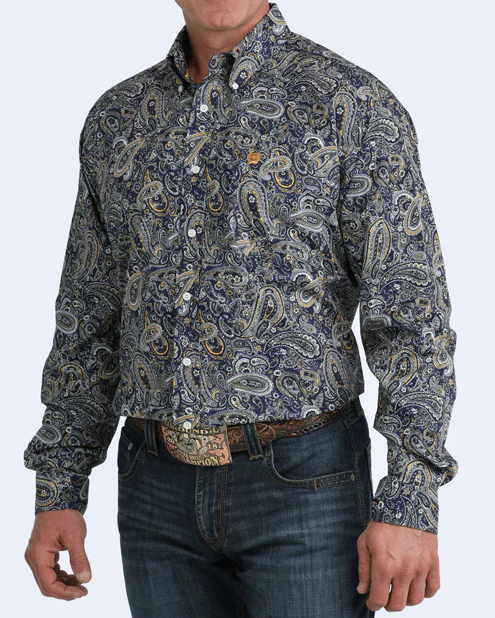 Cinch Mens Classic Fit Button Down L/S Shirt - MTW1106072