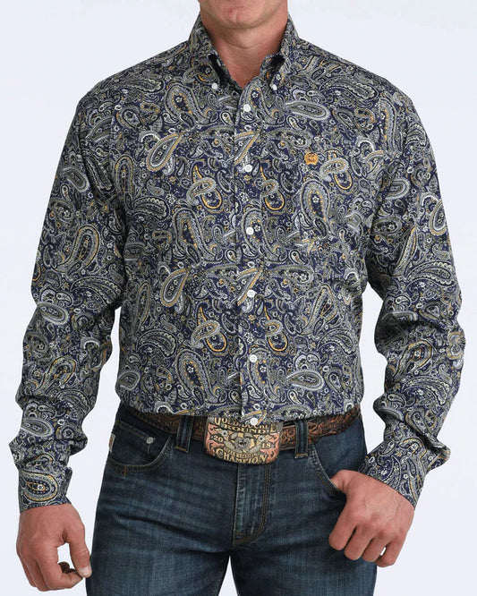 Cinch Mens Classic Fit Button Down L/S Shirt - MTW1106072