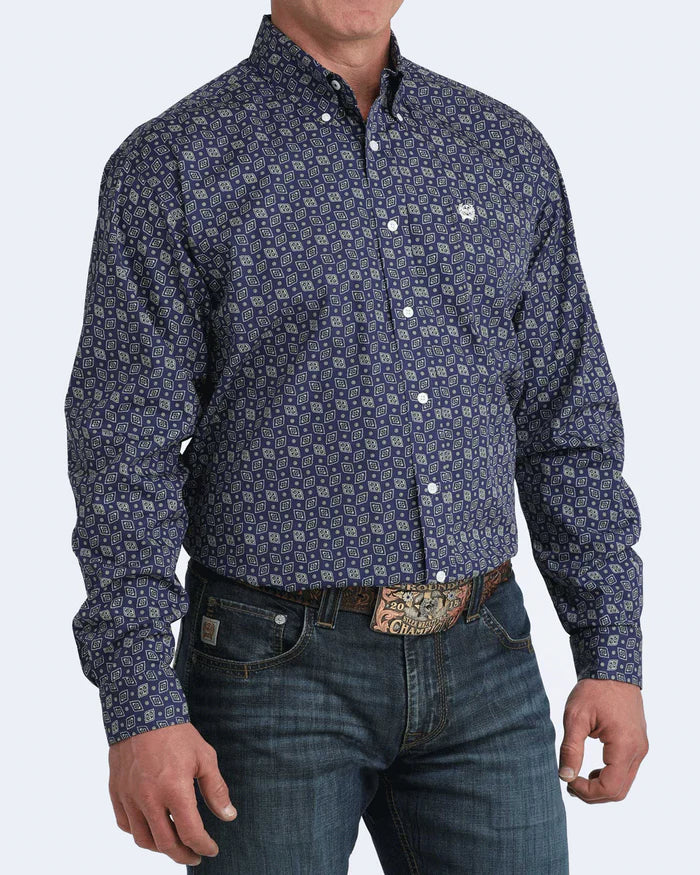 Cinch Mens Classic Fit Button Down L/S Shirt - MTW1106075