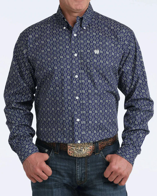 Cinch Mens Classic Fit Button Down L/S Shirt - MTW1106075