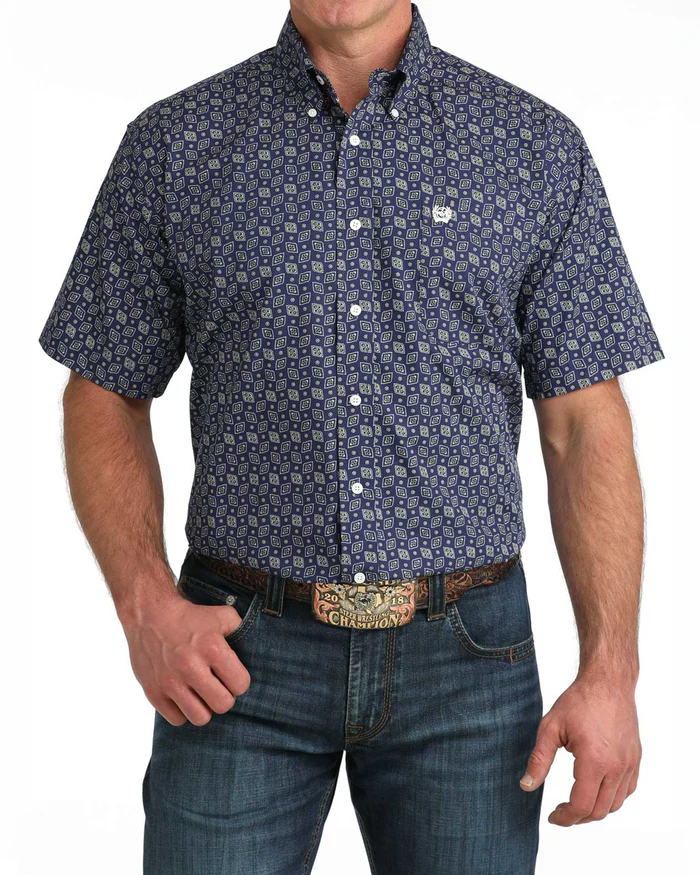 Cinch Mens Classic Fit Button Down S/S Shirt - MTW1111514