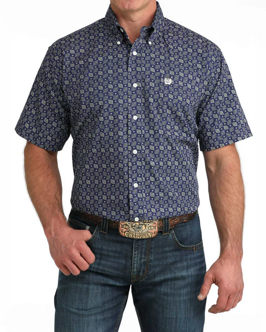 Cinch Mens Classic Fit Button Down S/S Shirt - MTW1111514