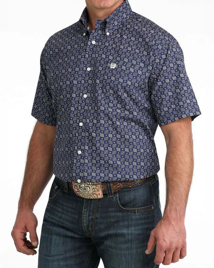 Cinch Mens Classic Fit Button Down S/S Shirt - MTW1111514