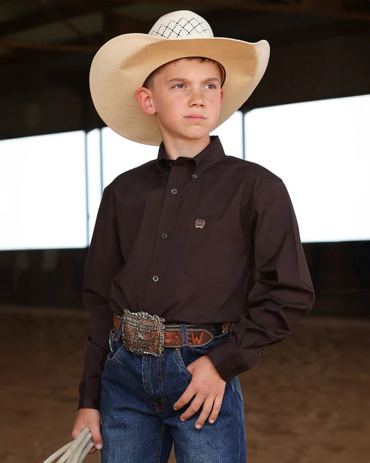 Cinch Boys Toddler Button Down L/S Shirt - MTW7061408