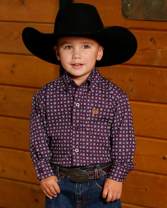 Cinch Infant Boys L/S Shirt - MTW7062390 - Purple