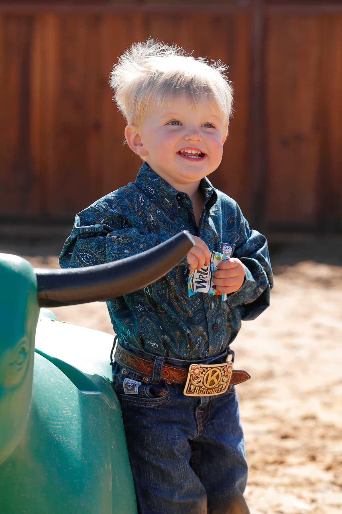 Cinch Infant Boys Blue Paisley L/S Shirt