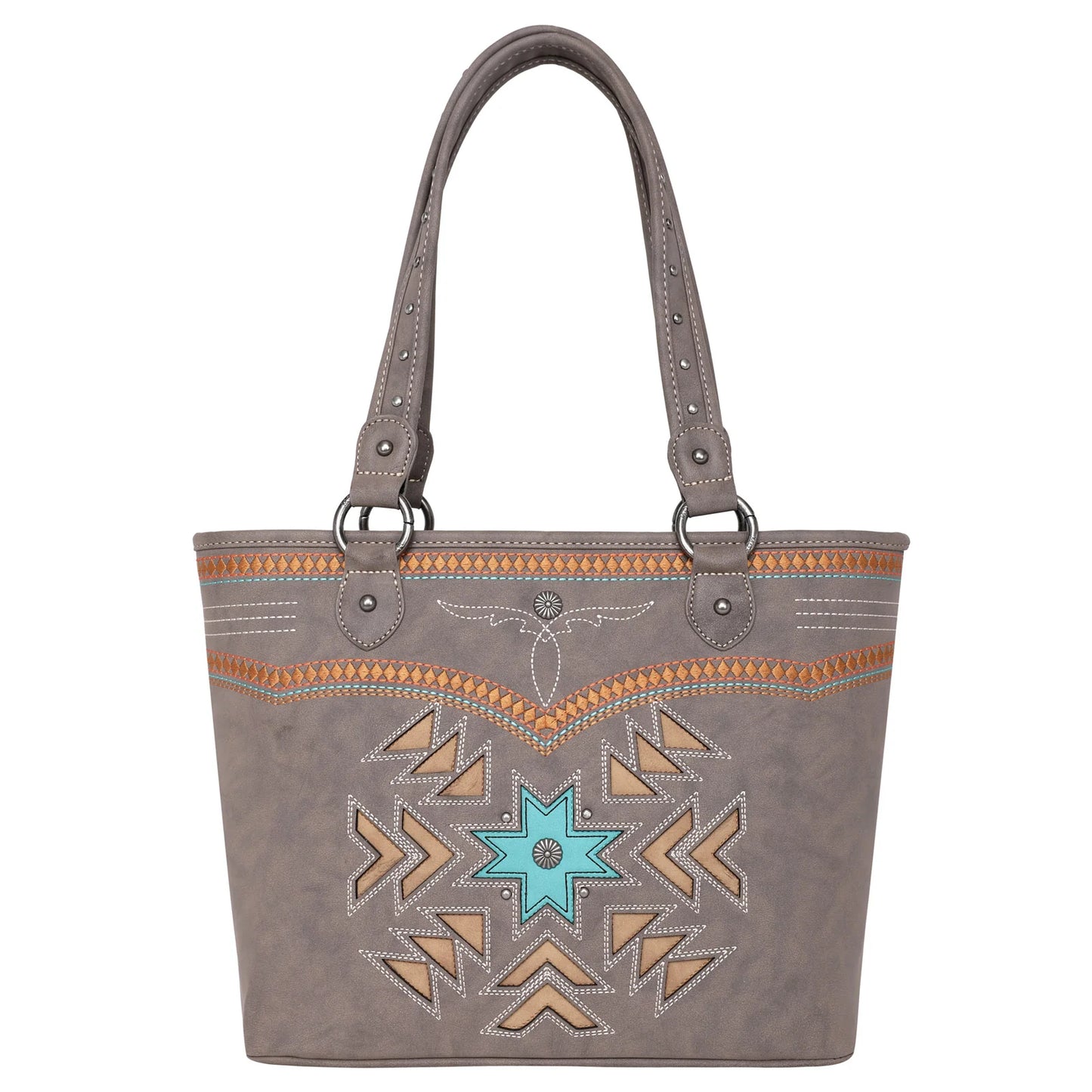 Montana West Aztec Collection Carry Tote - Coffee - MW1019G-8317