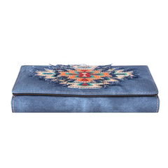 Montana West Aztec Jean Denim Wallet - Jean