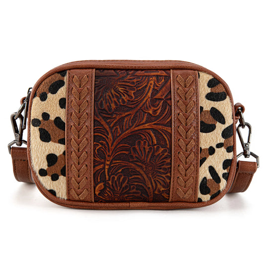 Montana West Tooled Crossbody Bag - Leopard
