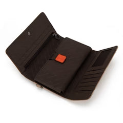 Montana West Cut Out Embroidered Wallet - Tan