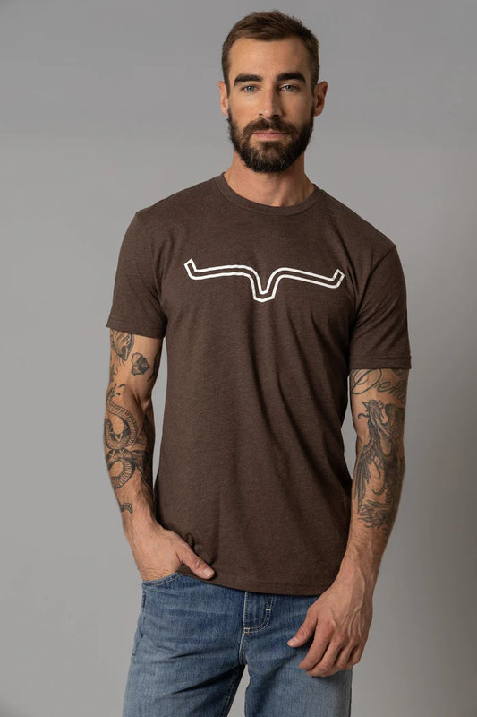 Kimes Ranch Mens Outlier Tee Shirt - Espresso