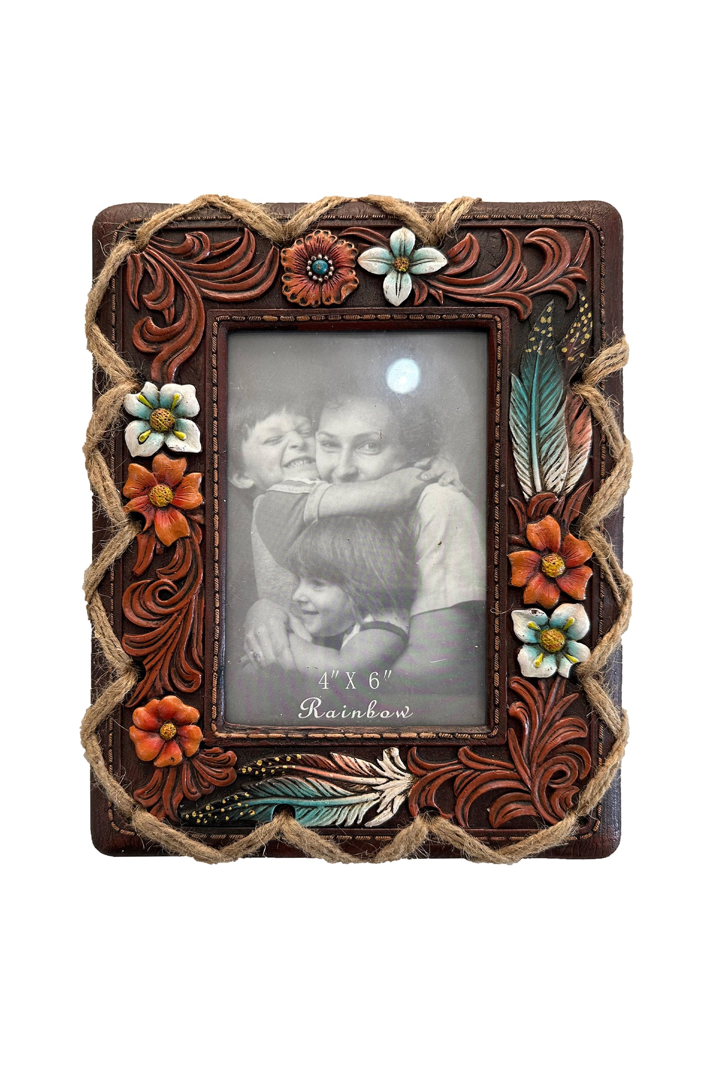 Pure Western Floral Picture Frame - 4" x 6" - P3S1903GFT