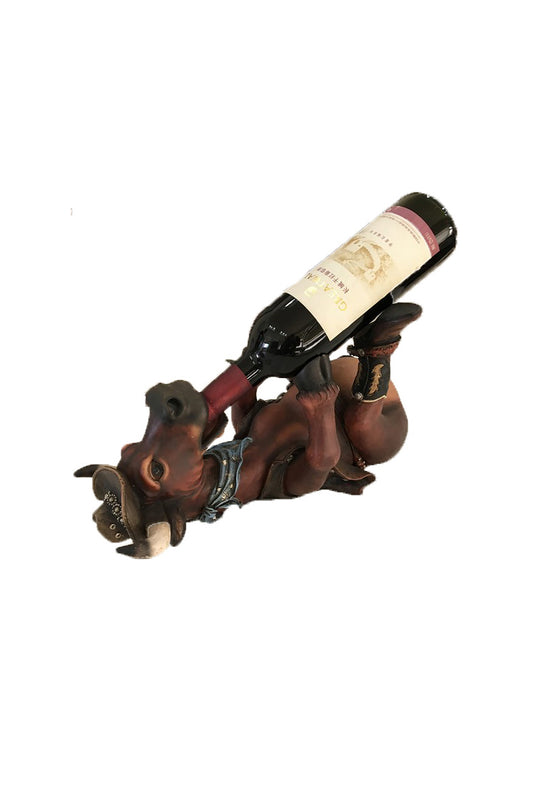 Pure Western Laughing Steer Wine Bottle Holder - P3S1911GFT