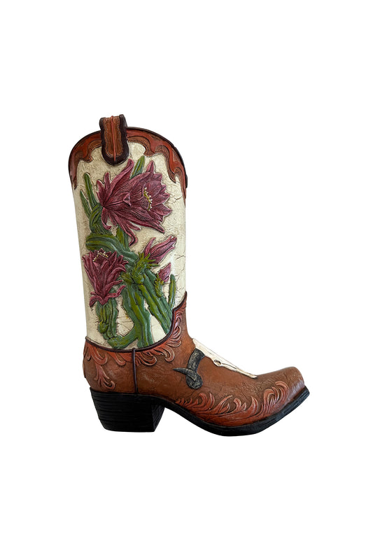 Pure Western Floral Boot Vase - P3S1926GFT