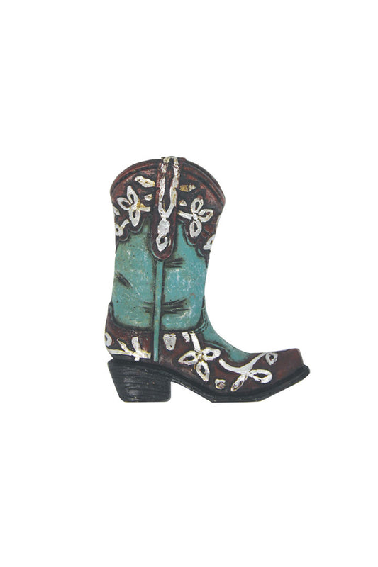 Pure Western Boot Turquoise Magnet  - P3S1940GFT