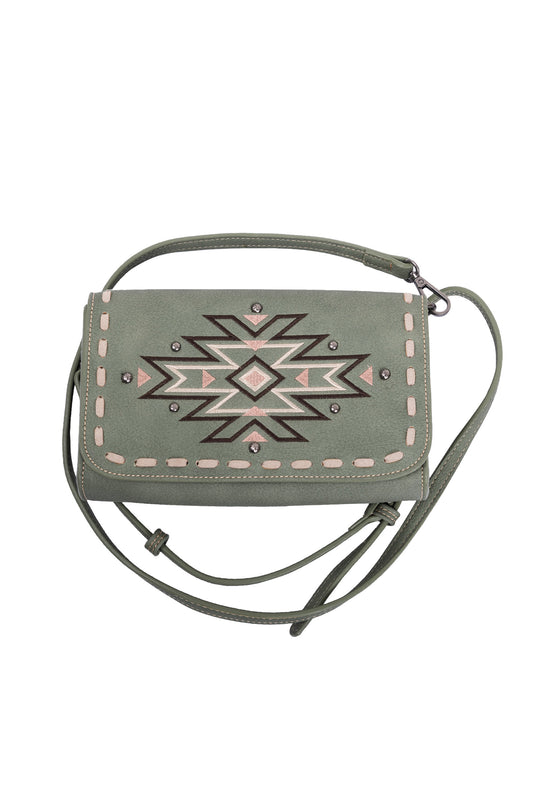 Pure Western Lola Wallet - Sage - P3S2930WLT