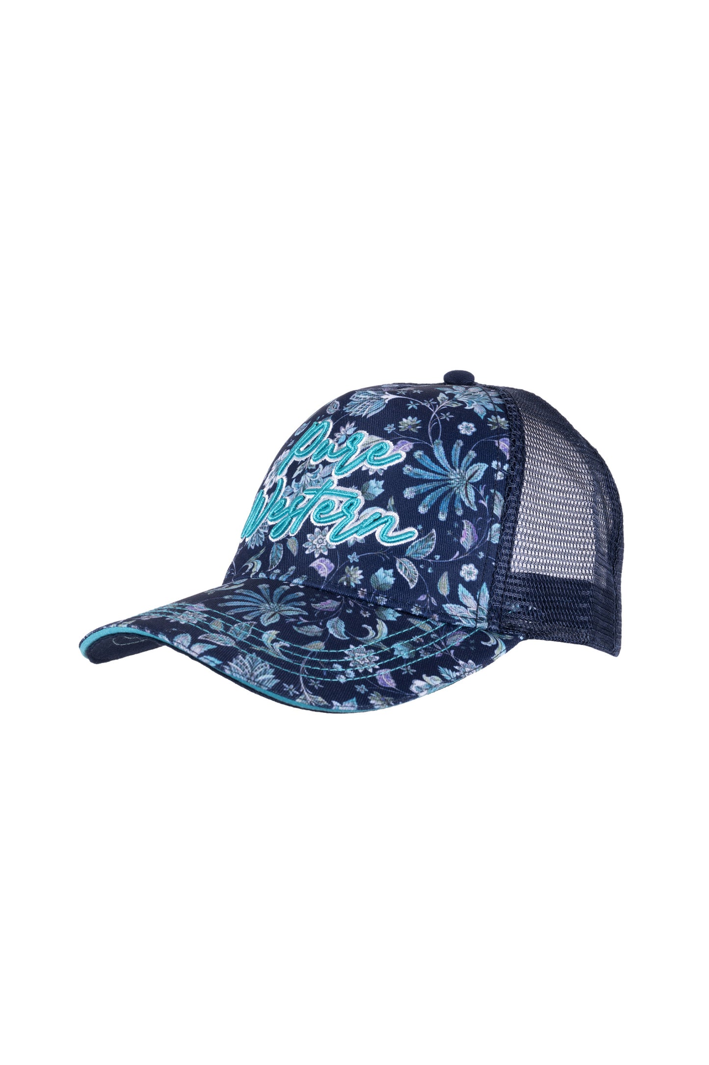 Pure Western Ladies Rosie Trucker Cap - Navy/Green - P3S2988CAP