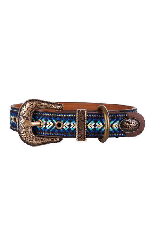 Pure Western Chester Dog Collar - Blue - P3S2991CLR