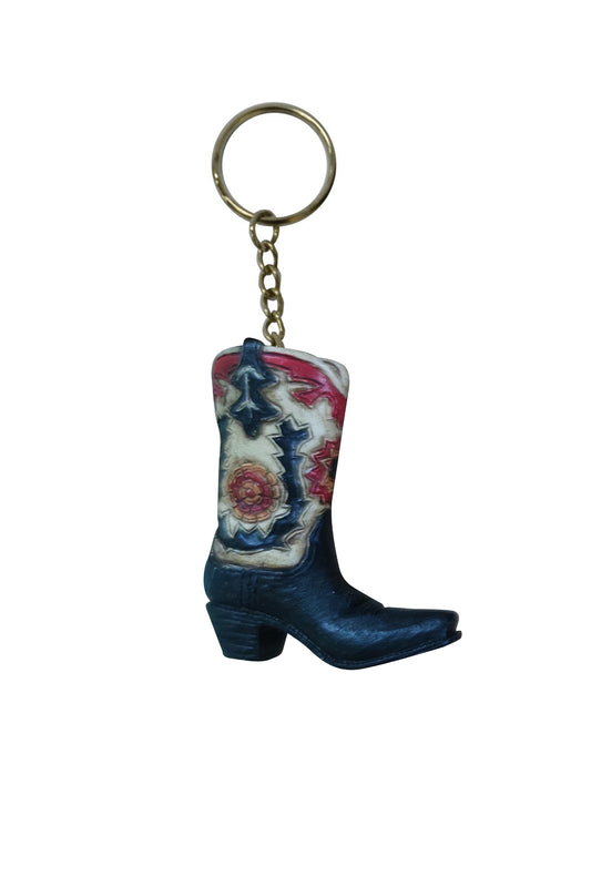 Pure Western Floral Boot Keyring - P4S1947GFT
