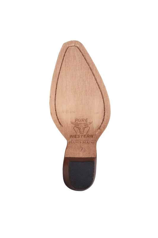 Pure Western Ladies Gleeson Mule Boot - TAN - ON SALE - P4S28467