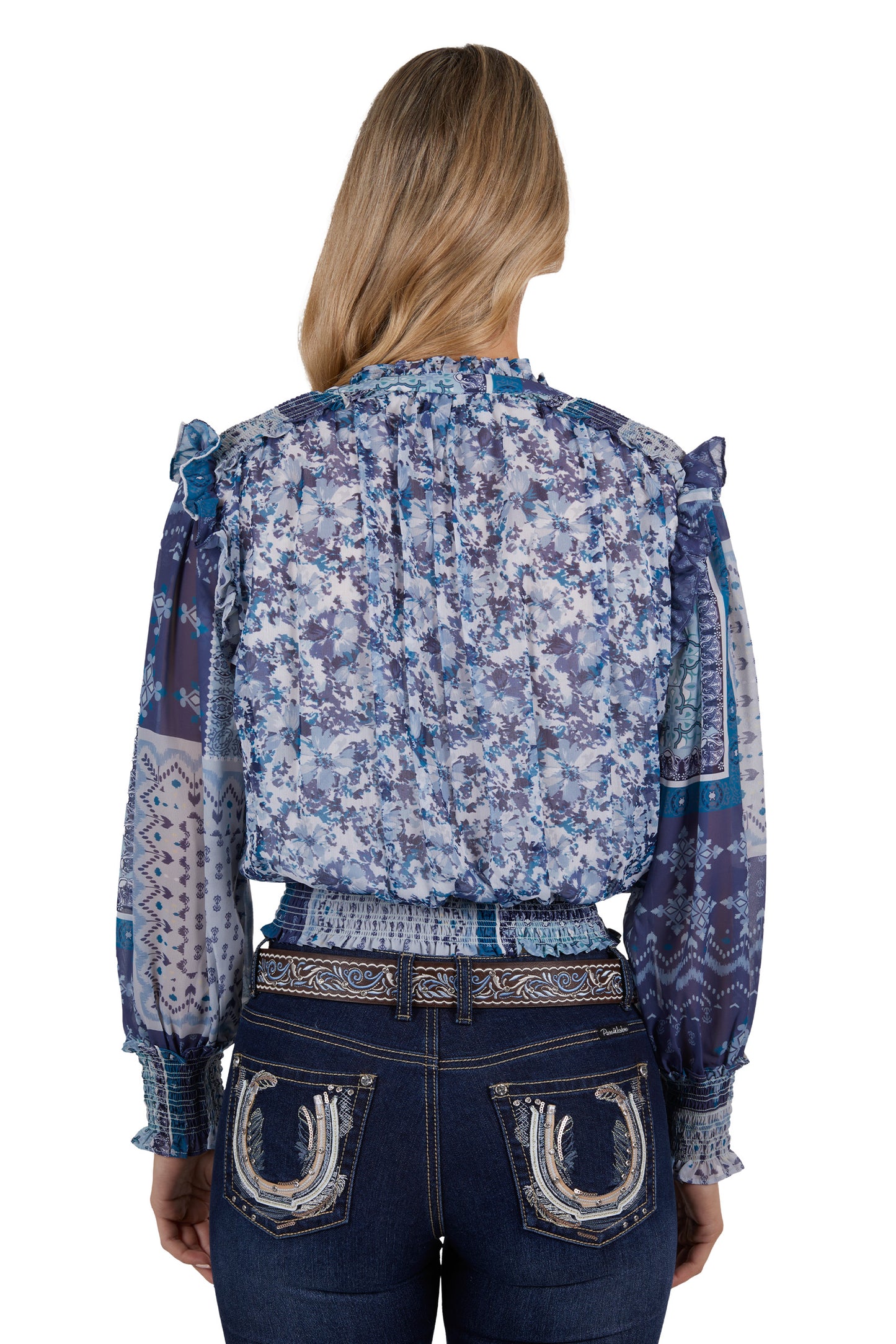 Pure Western Ladies Vivian Blouse - P4W2543912 - On Sale