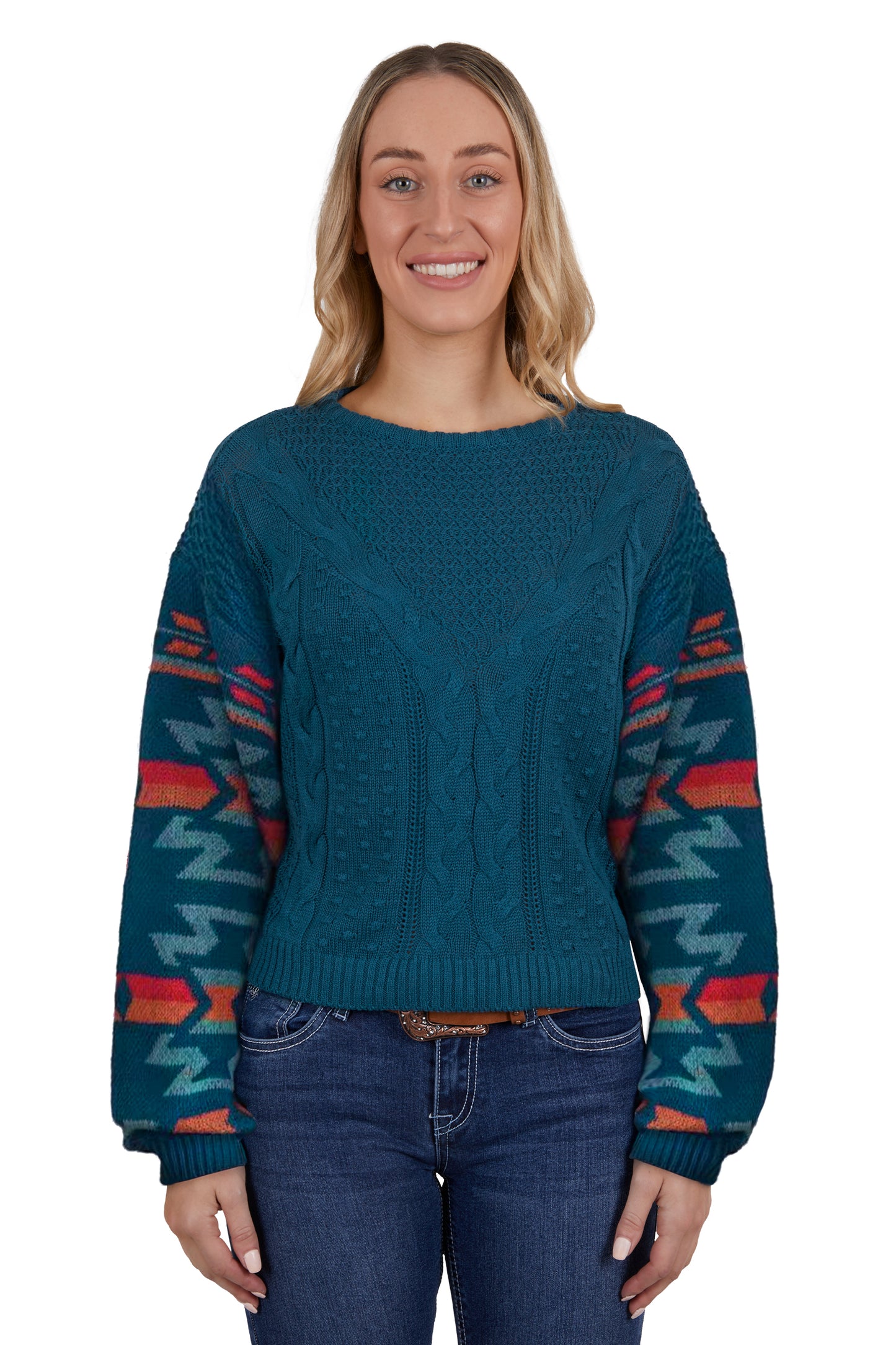 Pure Western Ladies Mora Knitted Pullover - Multi  - ON SALE