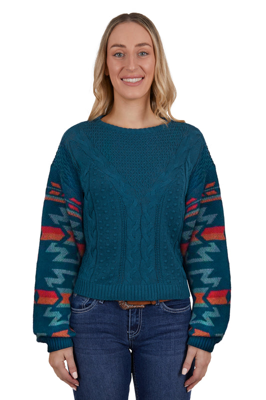 Pure Western Ladies Mora Knitted Pullover - Multi  - ON SALE