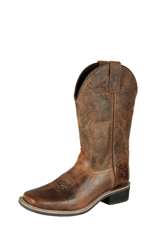Pure Western Ladies Dallas Boot - Pecan/Chocolate - P4W28423