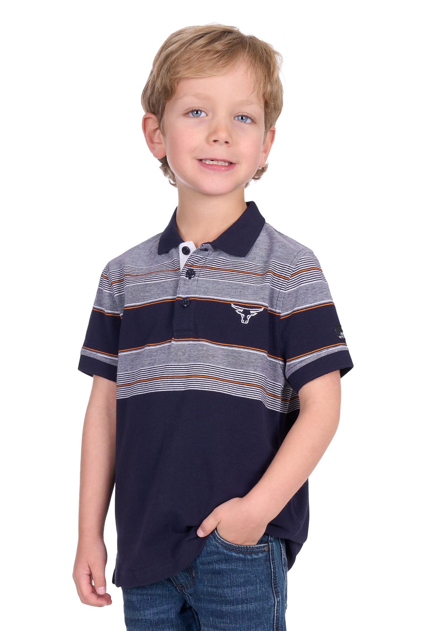 Pure Western Boys Brad S/S Polo - P5S3500079