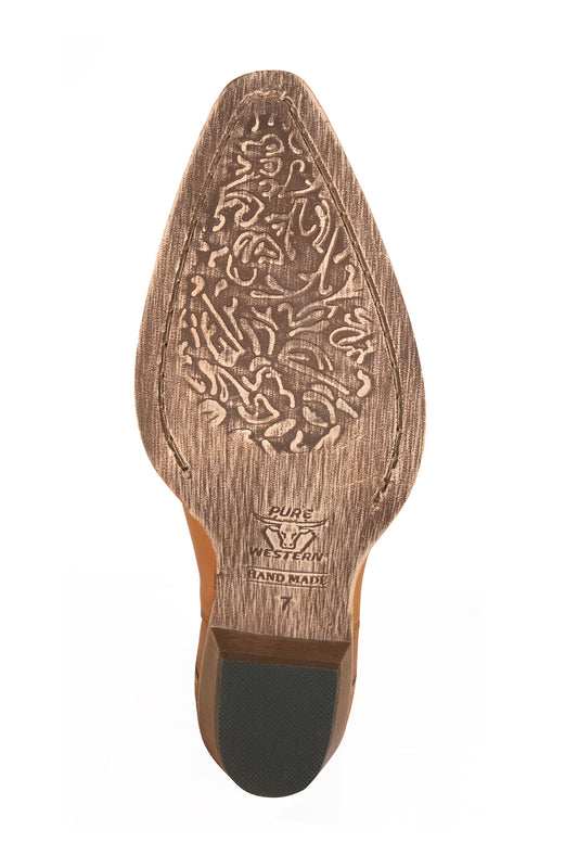 Pure Western Ladies Pyote Boot - Tan - ON SALE