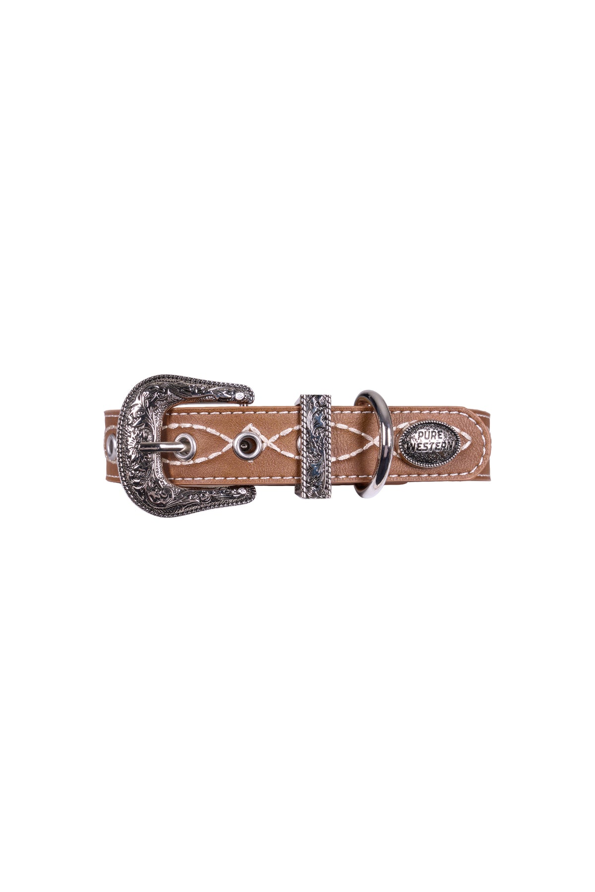 Pure Western Carey Dog Collar - Tan - P6S2937CLR