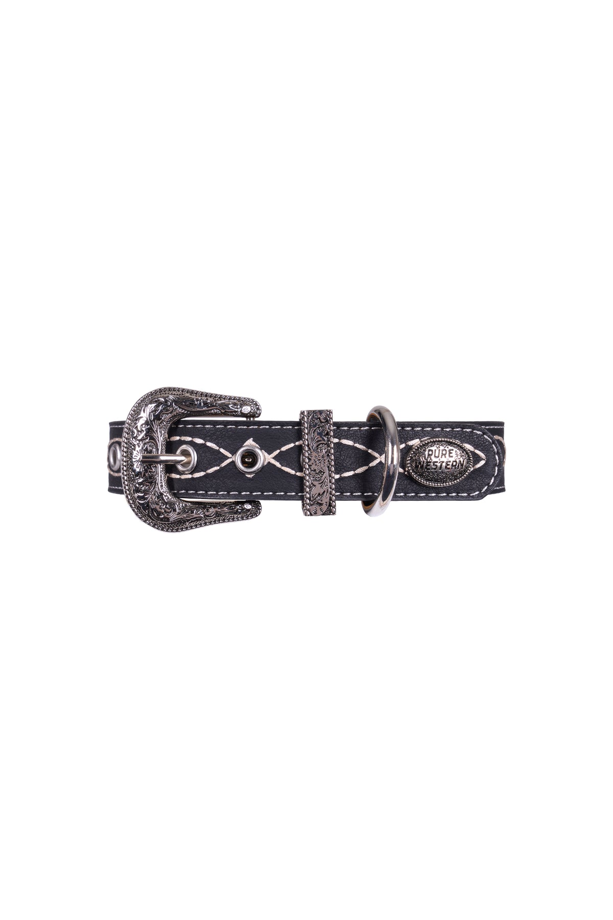 Pure Western Carey Dog Collar - Black - P6S2937CLR