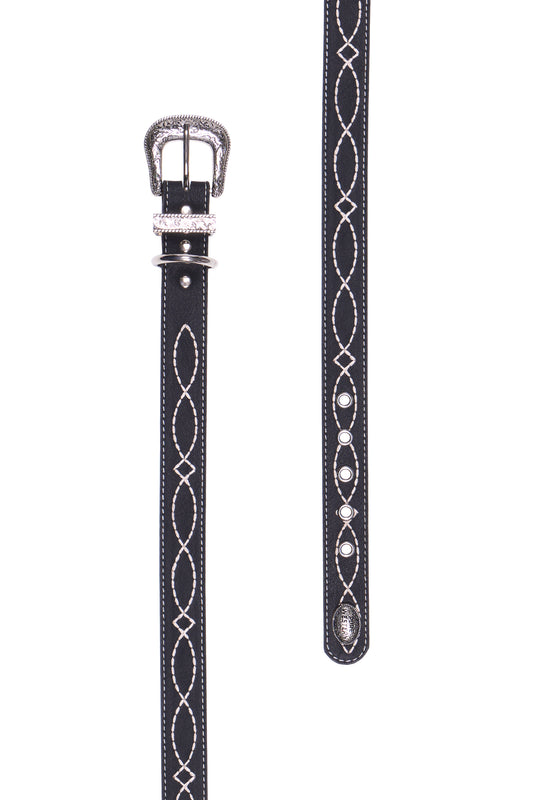 Pure Western Carey Dog Collar - Black - P6S2937CLR