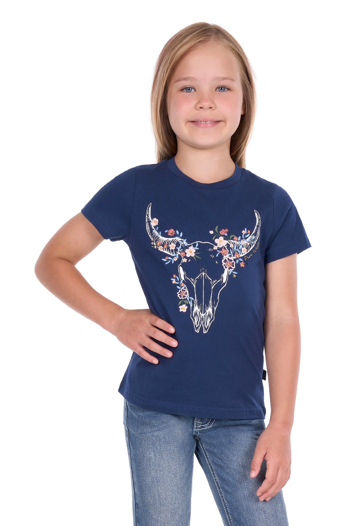 Pure Western Girls Bindi Short Sleeve Tee - P6S5501292