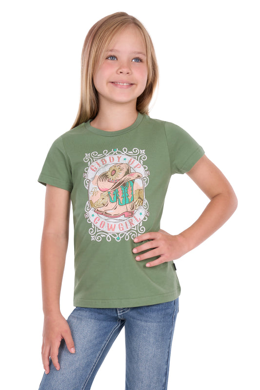Pure Western Girls Ella Short Sleeve Tee - P6S5501293