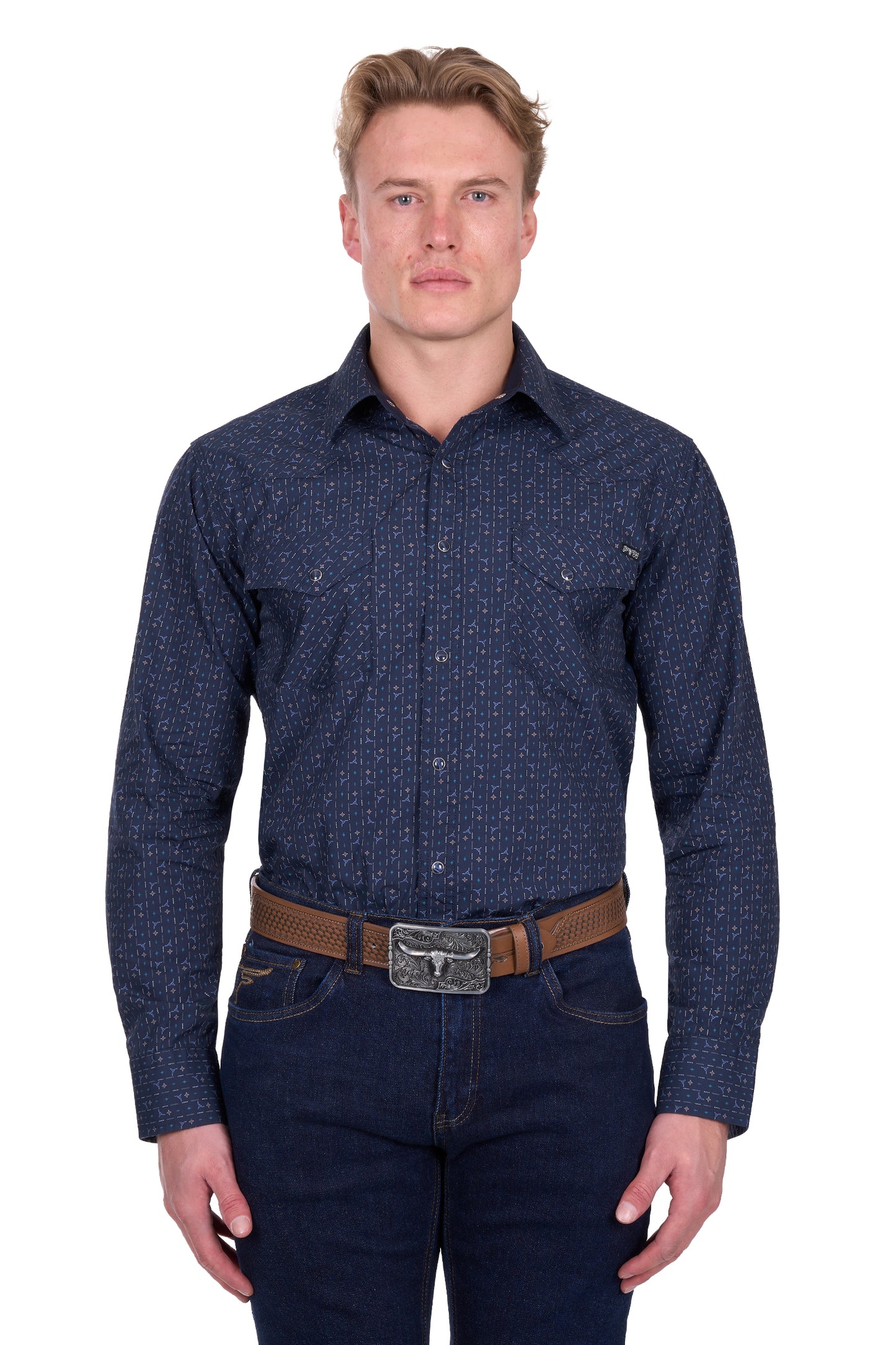 Pure Western Mens Marc L/S Shirt - P6W1100161