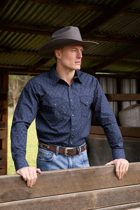 Pure Western Mens Marc L/S Shirt - P6W1100161