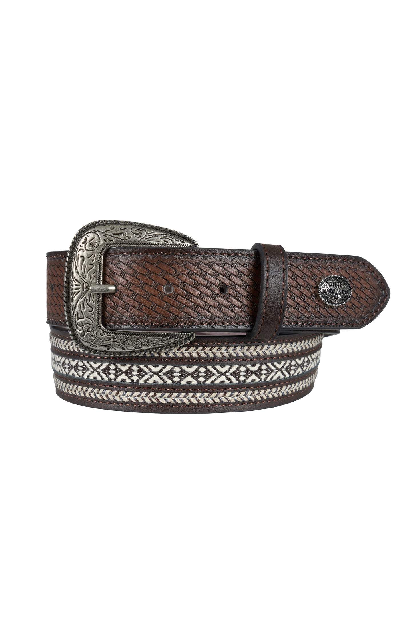 Pure Western Reid Belt - P6W1981BLT - Dark Tan