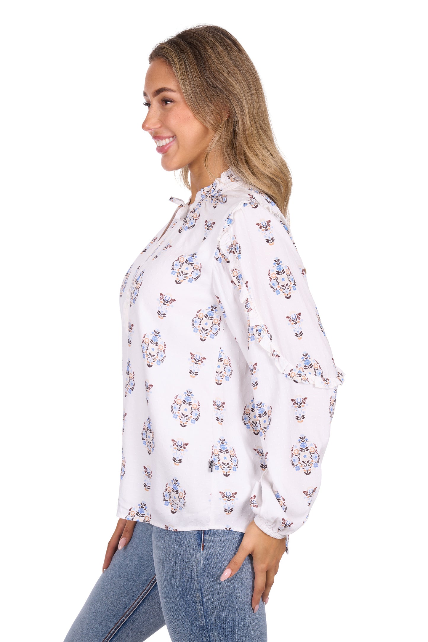 Pure Western Ladies Keeley L/S Blouse - P6W2541192