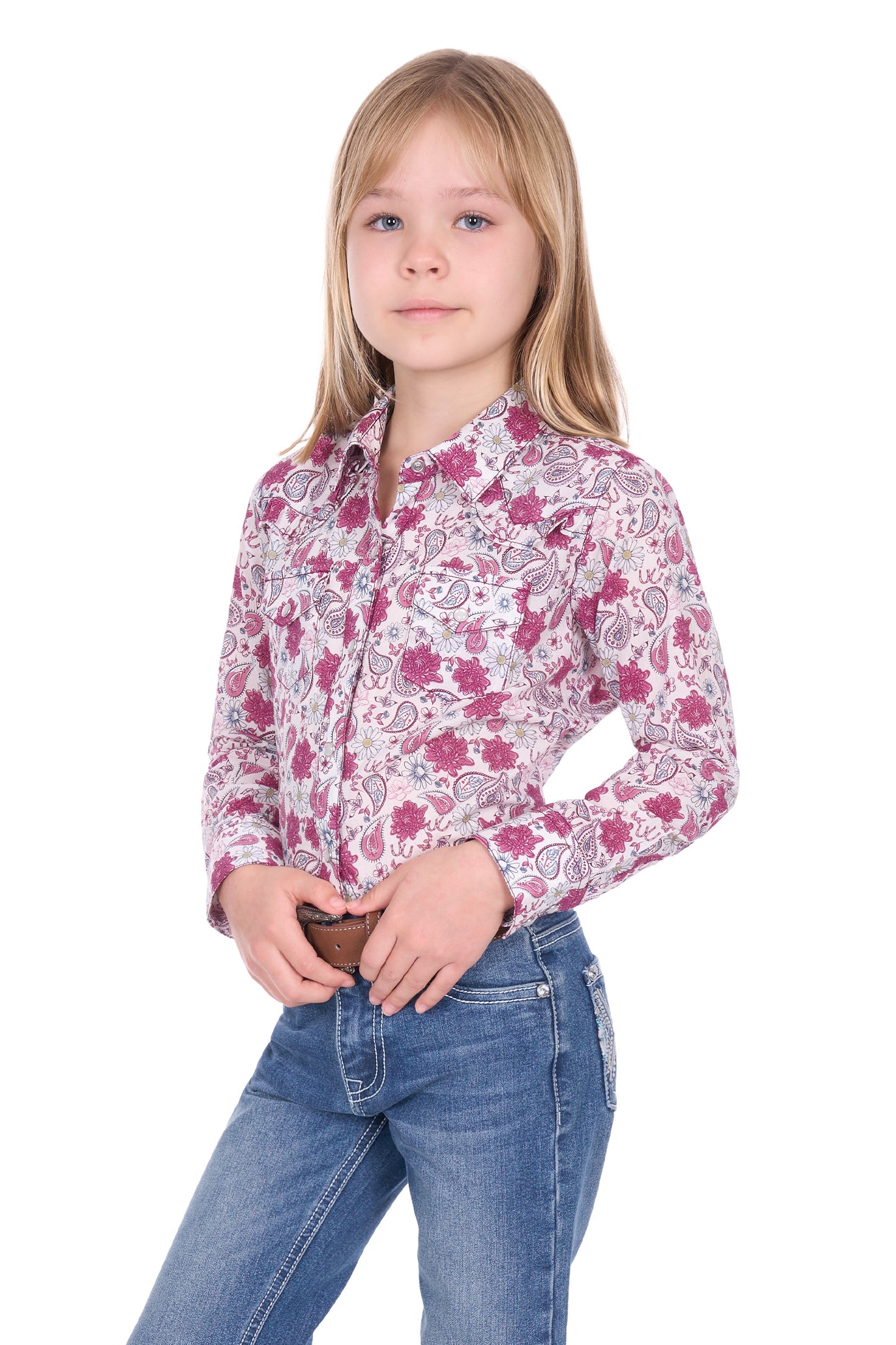 Pure Western Girls Marsha L/S Shirt - P6W5127201