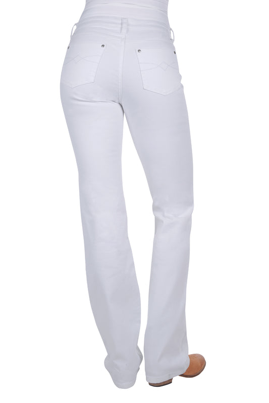 Pure Western Ladies White Jean - PCP2203014