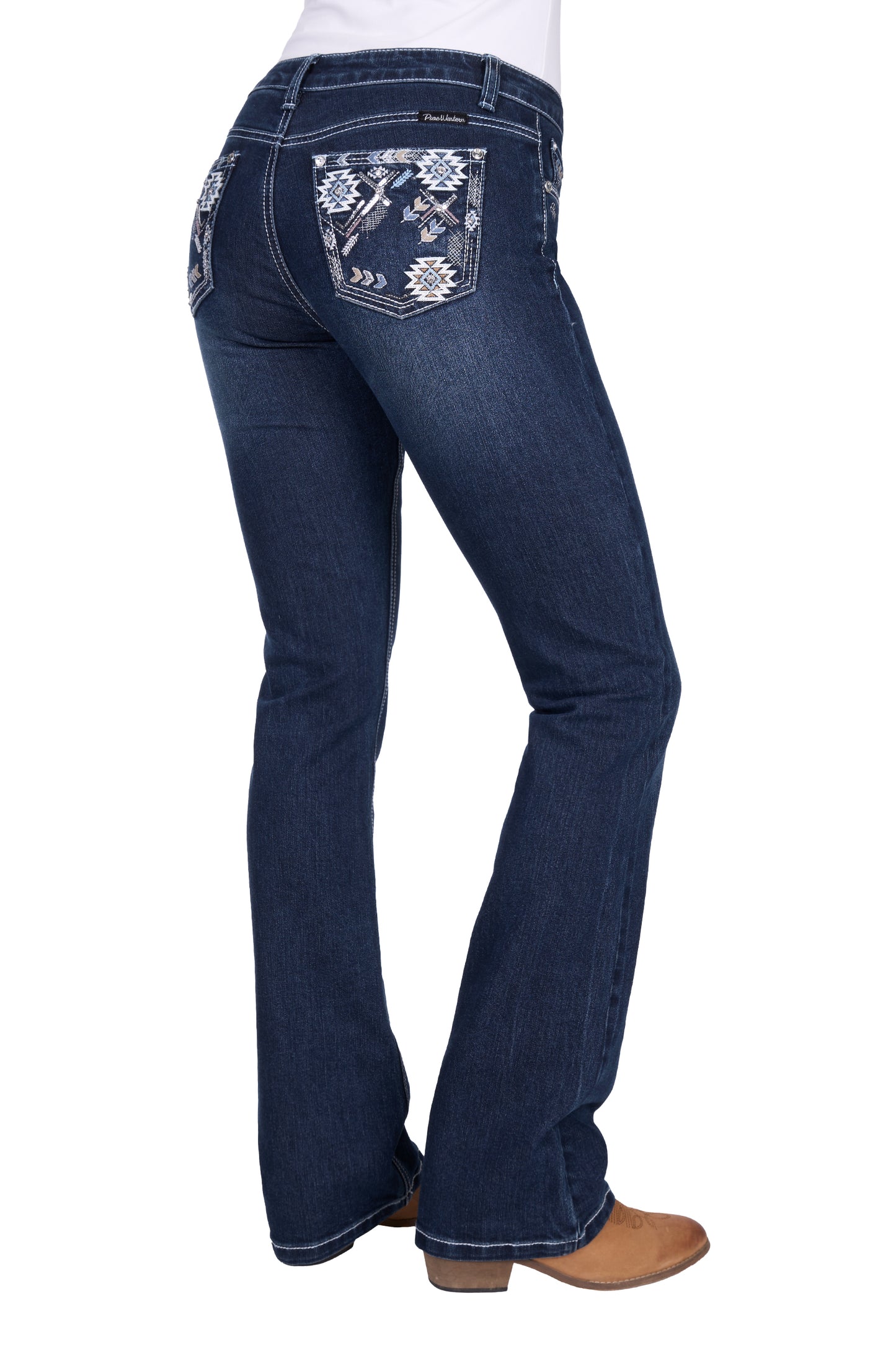 Pure Western Ladies Raven Boot Cut Jean - PCP2208235
